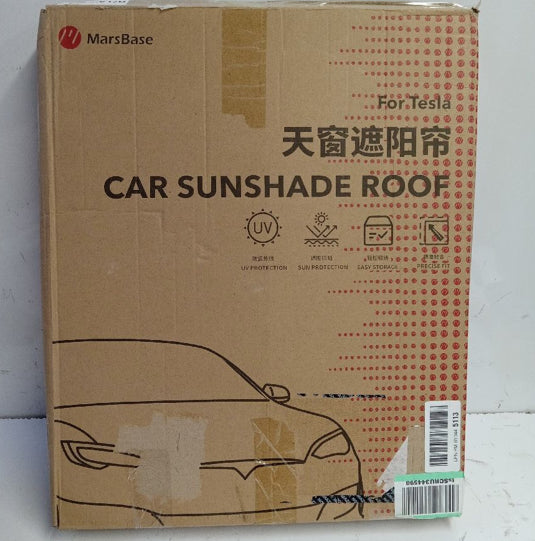 Marsbase roof Sunshade Compatible with Model Y 2020 2021 2022 2023 2024 Front and Rear Skylight Sunshade Curtain - Selzalot