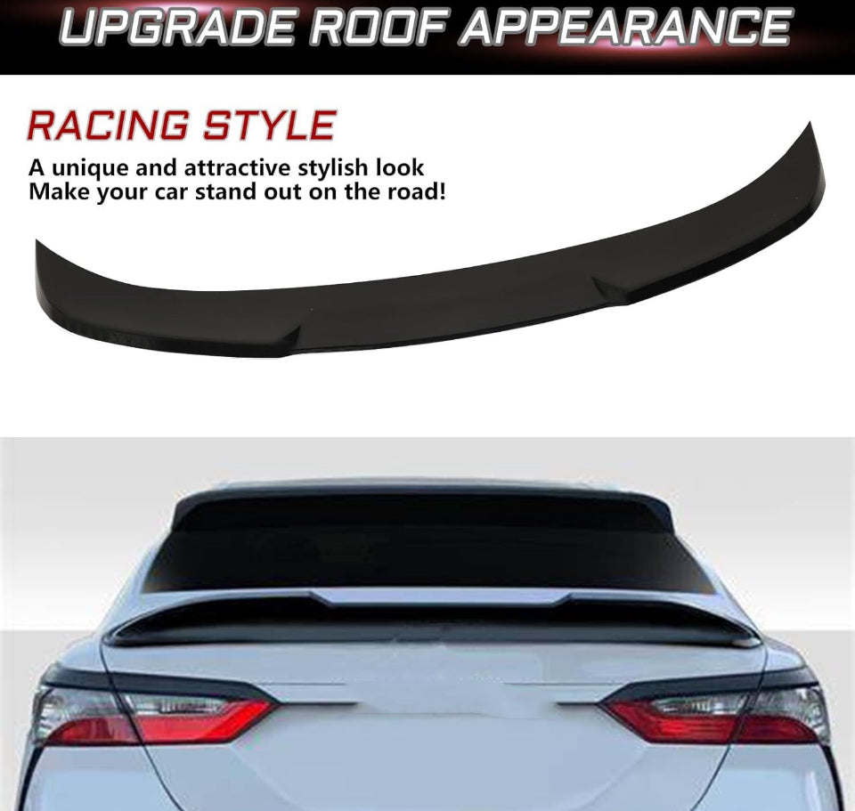 Auraroad 3.9 ★★会 68 Rear Spoiler Compatible with 2018-2024 8th Gen Camry LE SE XLE XSE,M4 Style Rear Trunk Wing ABS Rear Spoiler (Matte Black) - Selzalot