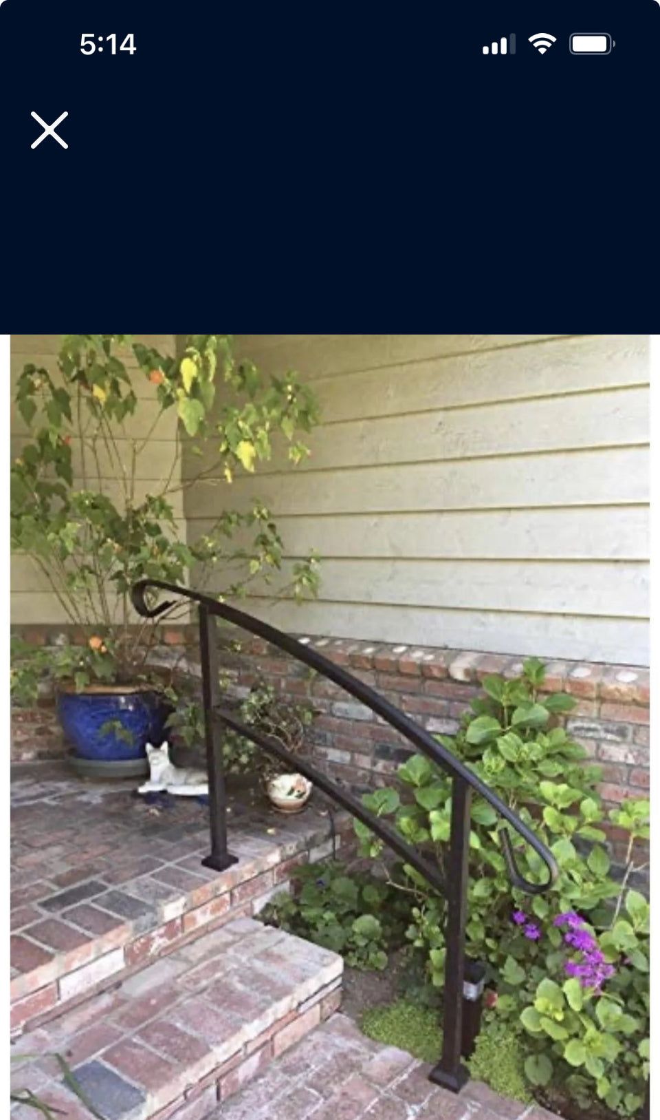 Handrails for Outdoor Steps,3 Step Handrail Fits 1 to 3 Steps Mattle Wrought It’sz - Selzalot