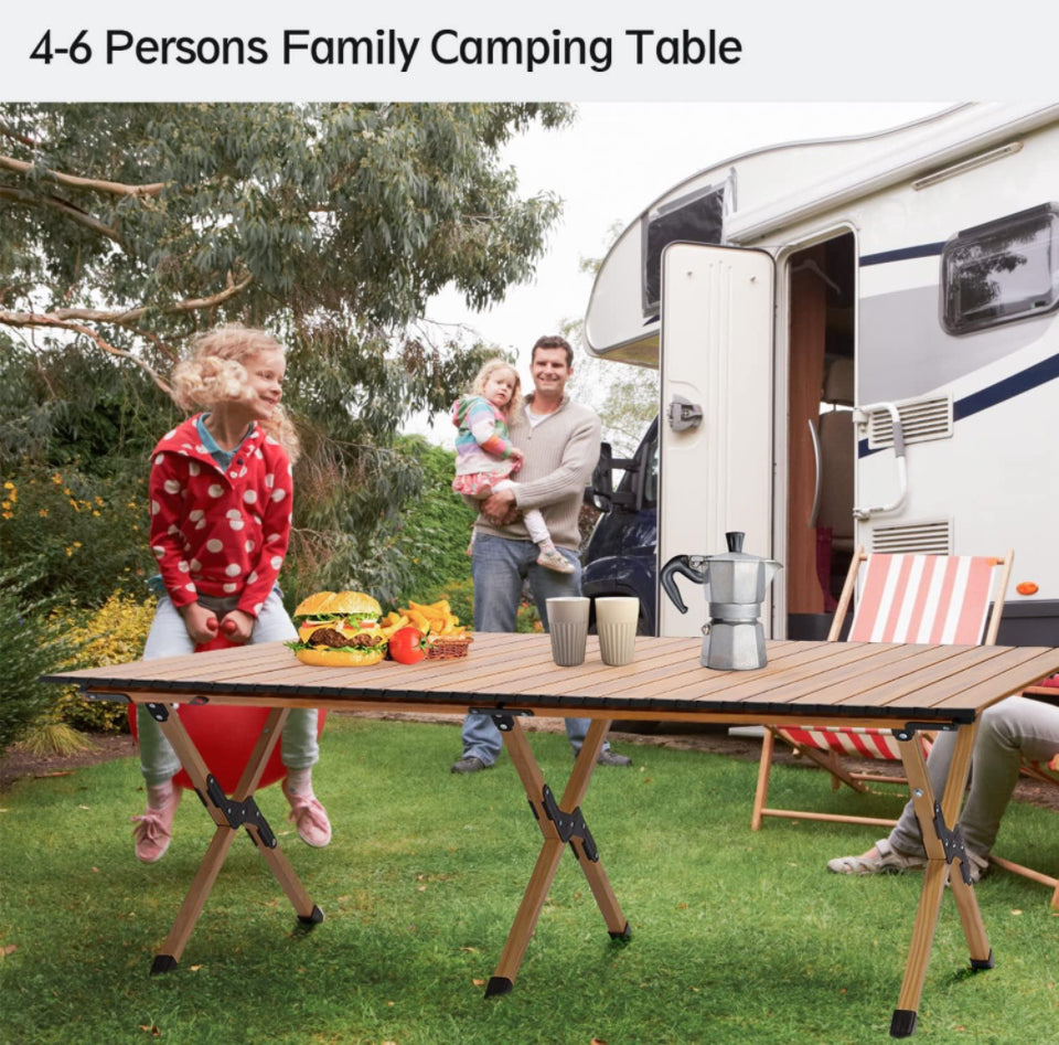 Portable Picnic Table, 4ft Low Height Portable Folding Travel Camping Table for Outdoor/ Indoor Picnic, BBQ and Hiking with Carry Bag, Multi-Purpose f - Selzalot