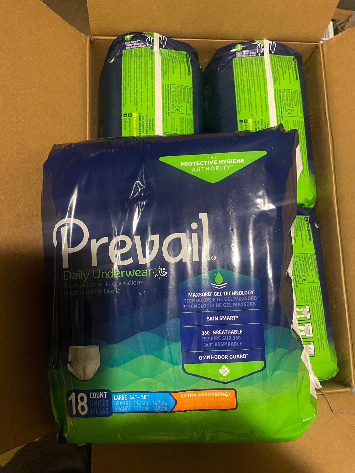 Prevail Daily Protective Underwear Unisex  Underwear 72 Count - Selzalot