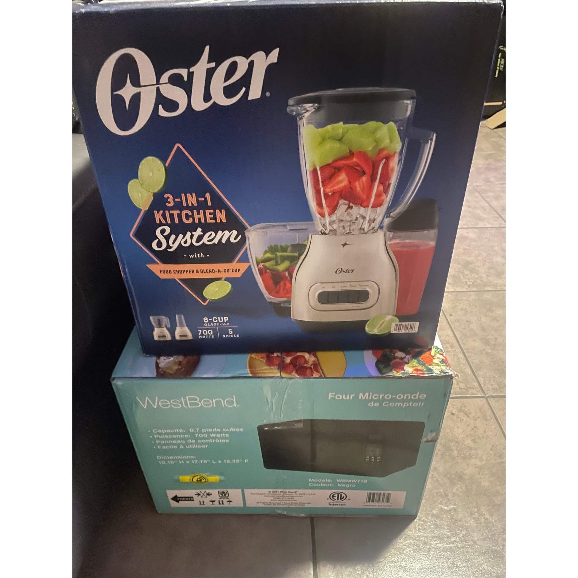 Oster 3-in-1 Kitchen System w/ Food Chopper & Blend n Go Cup NIB - Selzalot