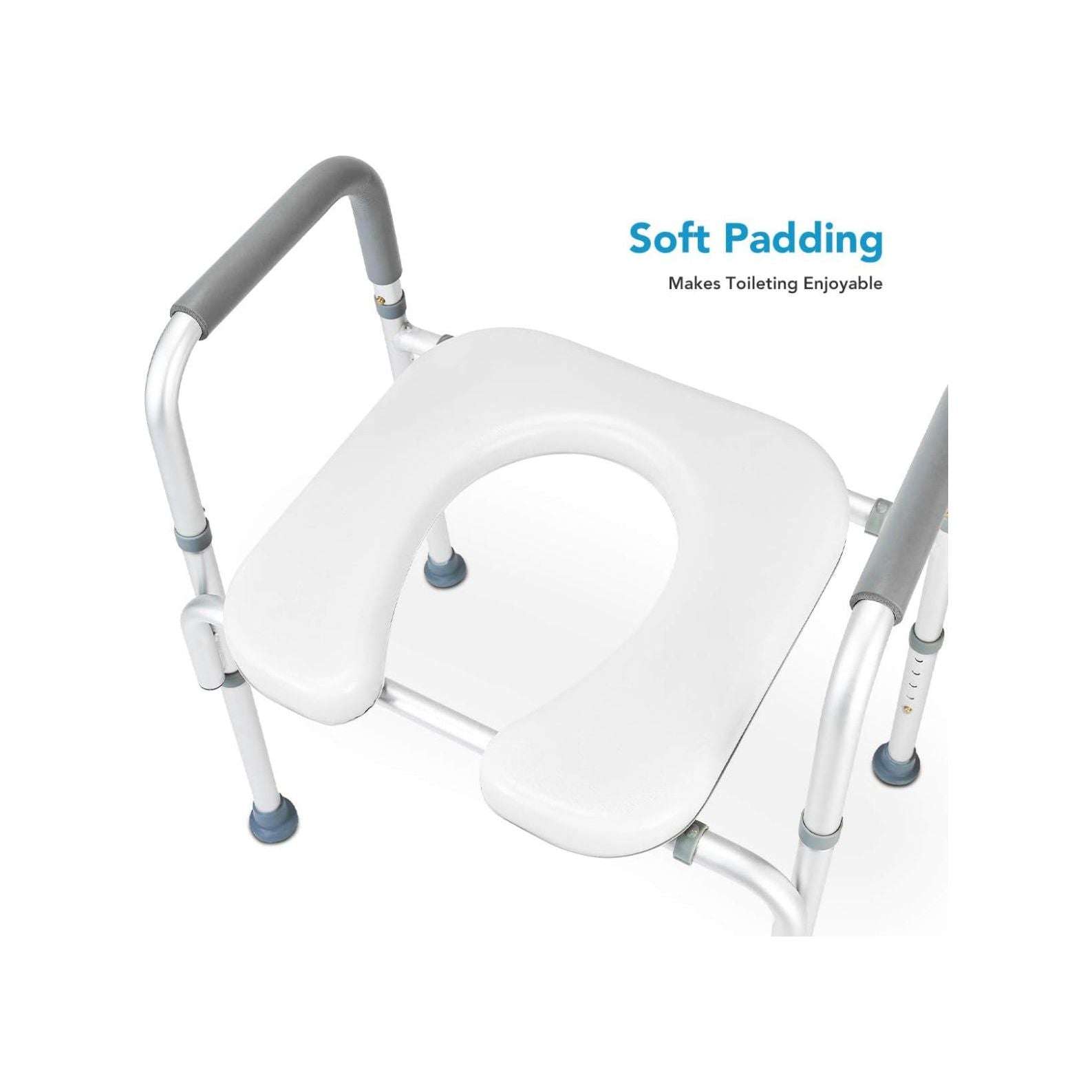 Raised Toilet Seat 300lb Heavy Duty Medical Raised Homecare Commode - Selzalot