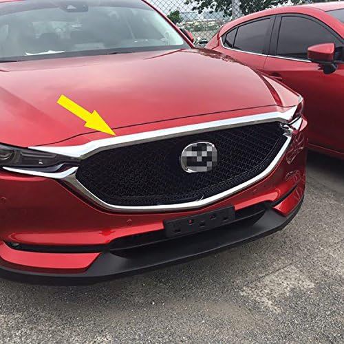 Beautost for Mazda 2017 2018 2019 2020 2021 2022 2023 2024 CX-5 CX5 Chrome Front Hood Grill Cover Bonnet Trim - Selzalot