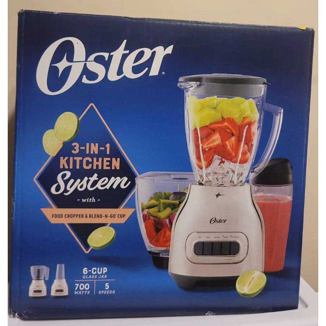 Oster 3-in-1 Kitchen System w/ Food Chopper & Blend n Go Cup NIB - Selzalot