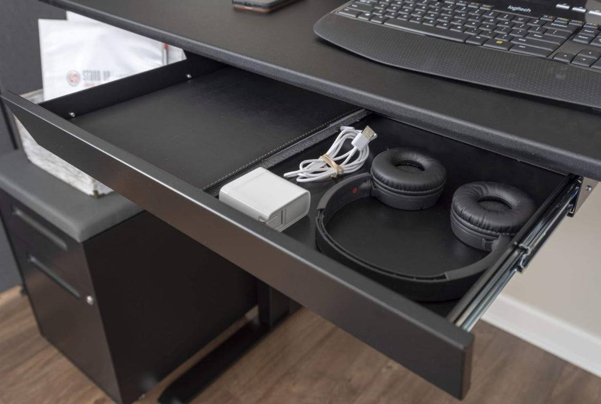 Stand Up Desk Store Add-On Office Sliding Under-Desk Drawer Storage - Selzalot