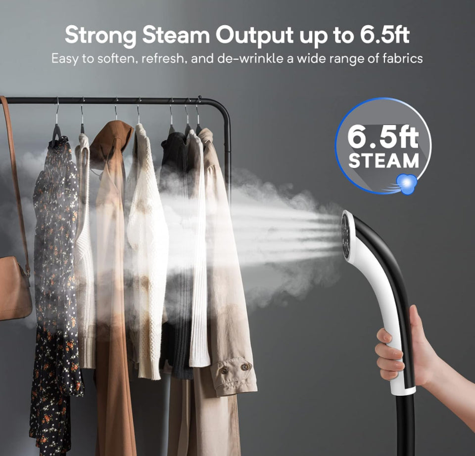 Anthter Professional Steamer for Clothes, Anthter 1500W Powerful Full Size Garment Steamers, 35s Fast Heat-up, 90 Mins of Continuous Steam Wrinkle Rem