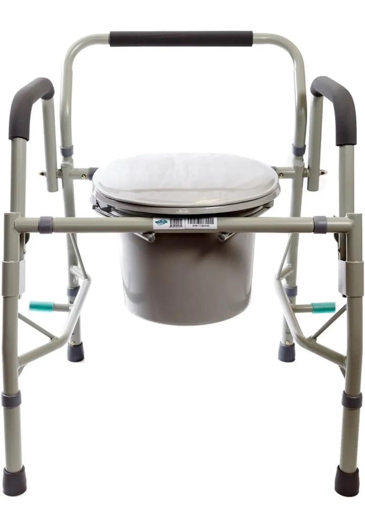 Healthline Deluxe 3 in 1 Bedside Commode, Toilet Safety Frame, Elevated Toile... - Selzalot