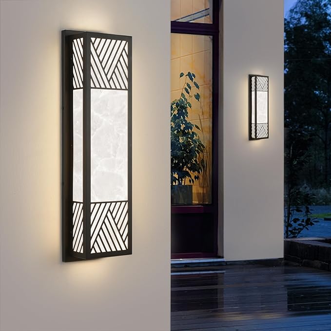 Outdoor Wall Light Led Outdoor Sconce 26W Modern Porch Lights 24.8in Exterior Light Fixture for House Front Door Patio