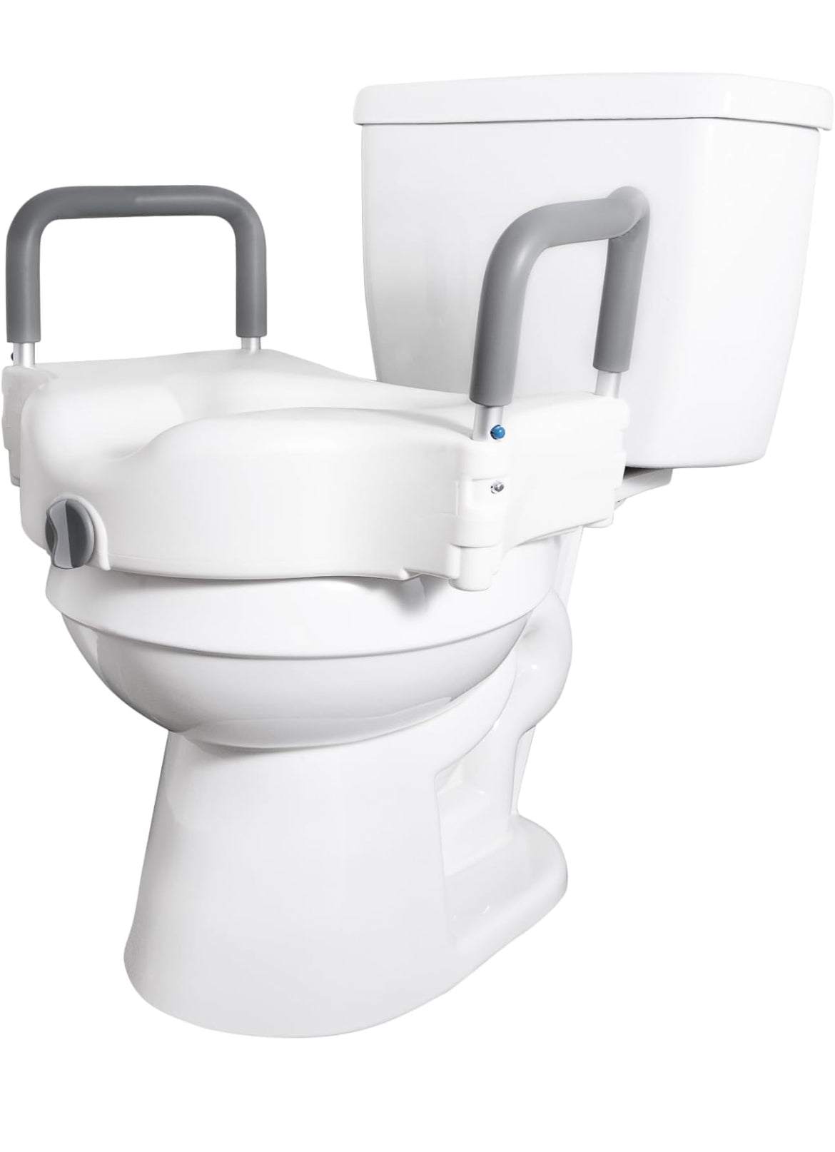 Vaunn Raised Toilet Seat and Elevated Commode Booster Seat Riser - Selzalot