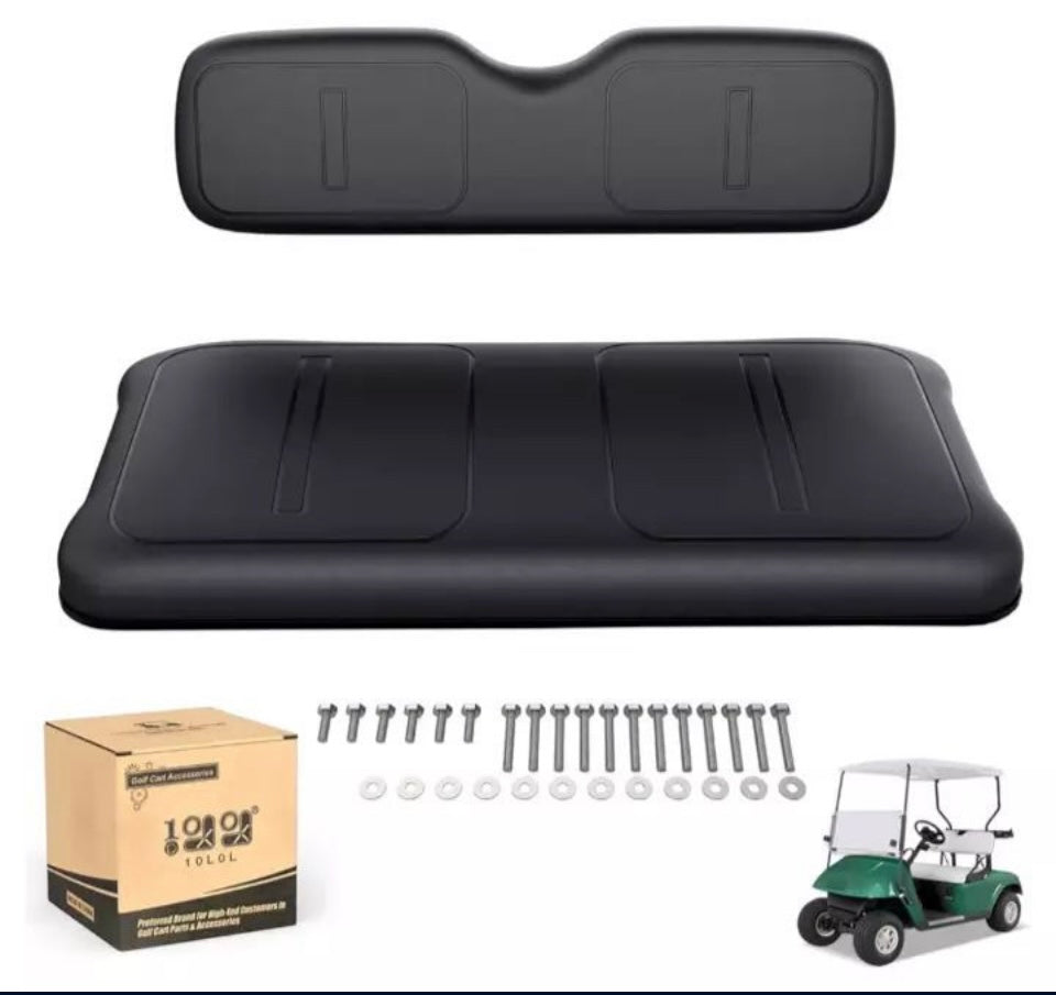 Open Box 10L0L Golf Cart Seat Replacement, Golf Cart Front Seat Bottom & Seat Back