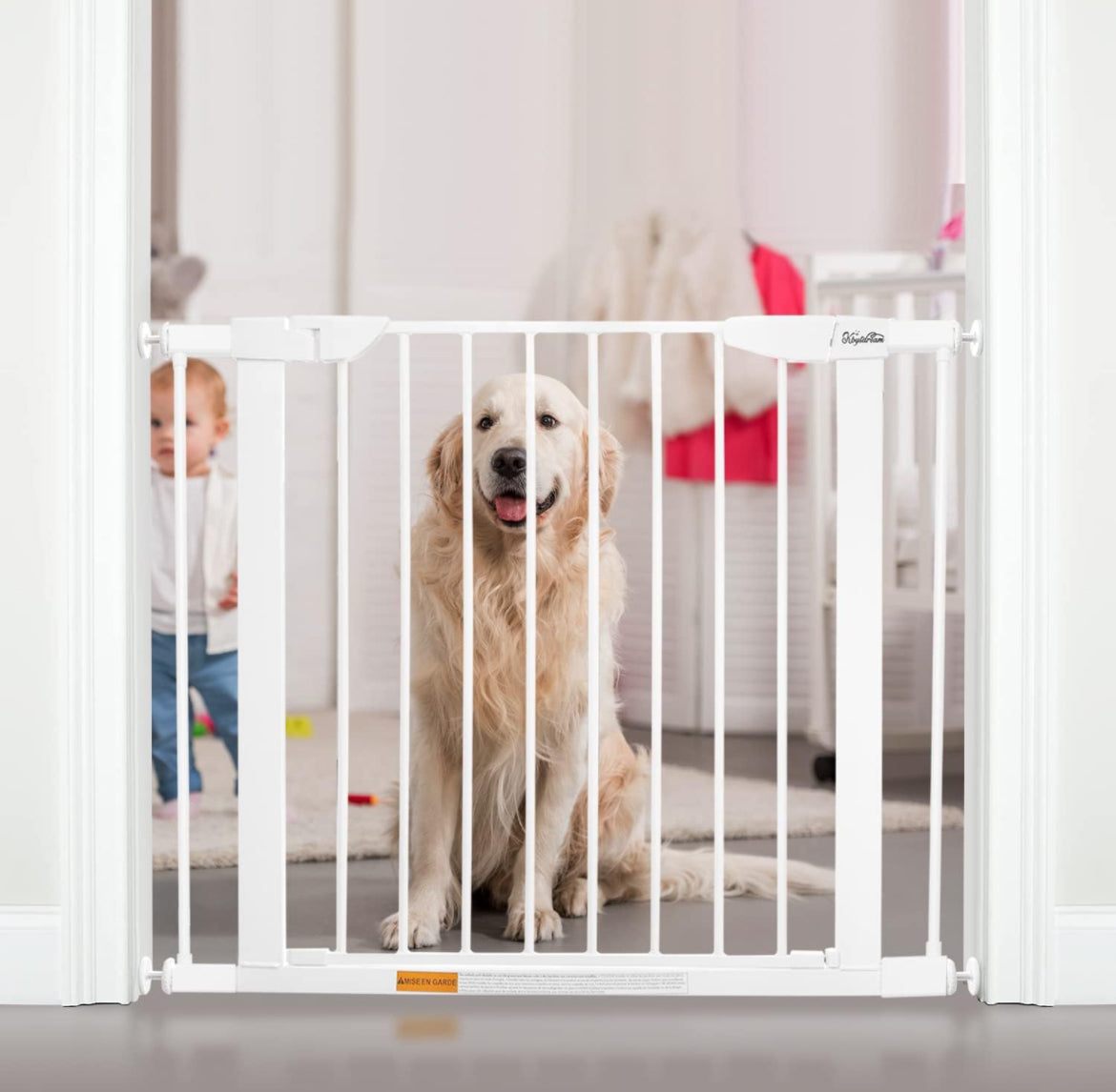 KBYTDREAM 29.5 to 37.8 "Extra Wide Walk Through Pet Gate, Auto Close Safety - Selzalot