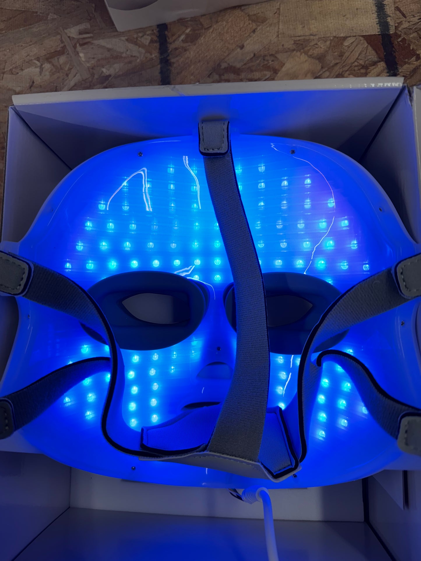 NEWKEY Blue Light Therapy for Acne, 7 Colors LED Face Mask Light Therapy, Blue Red Light Therapy Mask for Wrinkle Acne - Photon Skin Care Beauty Masks