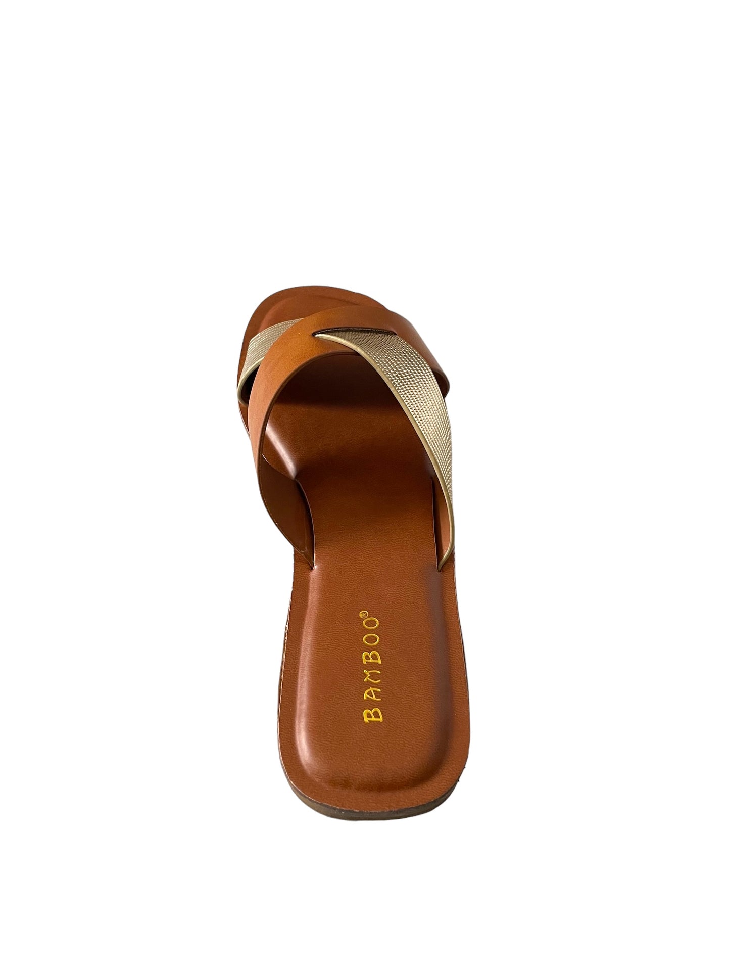 Bamboo Finest-17 Slip on Women's Cross Strap Sandals - Selzalot