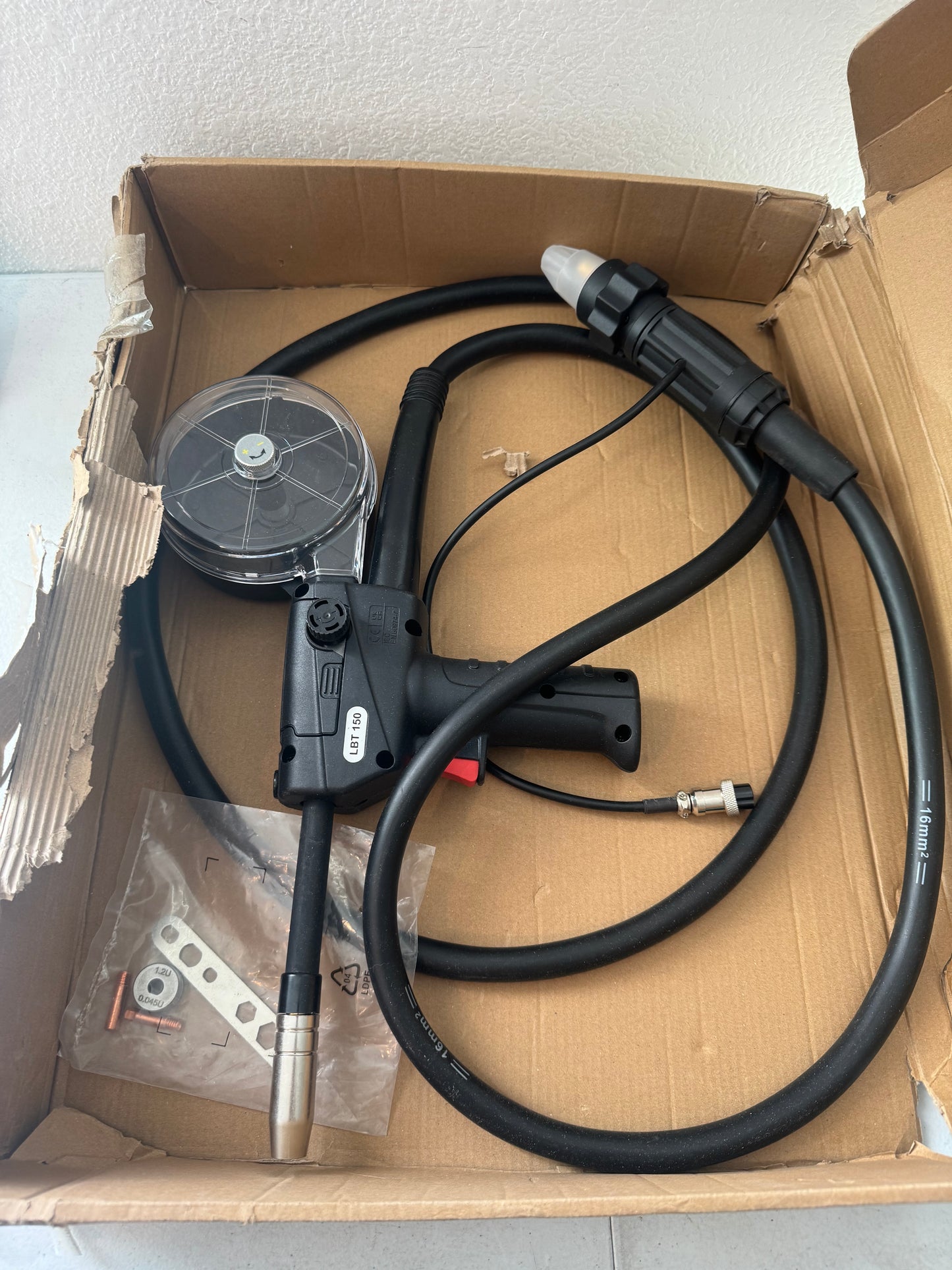 TOOLIOM Spool Gun 150A Aluminum MIG Welding Euro Connection for TOOLIOM TL-200M&TL-250M