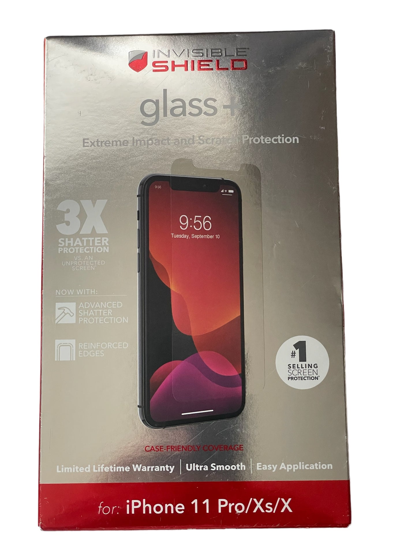 ZAGG InvisibleShield Glass+ Screen Protector – High-Definition Tempered Glass Made For Apple Iphone 11 Pro – Impact & Scratch Protection - Selzalot