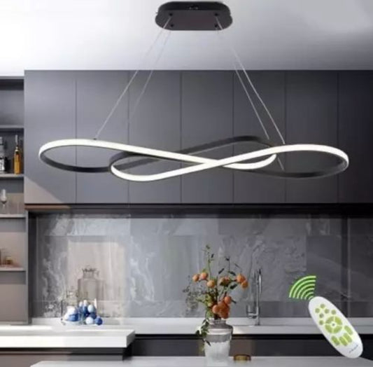 Open Box LikFLyer Led Pendant Light, Modern Chandelier,Dimmable Black Led Chandelier