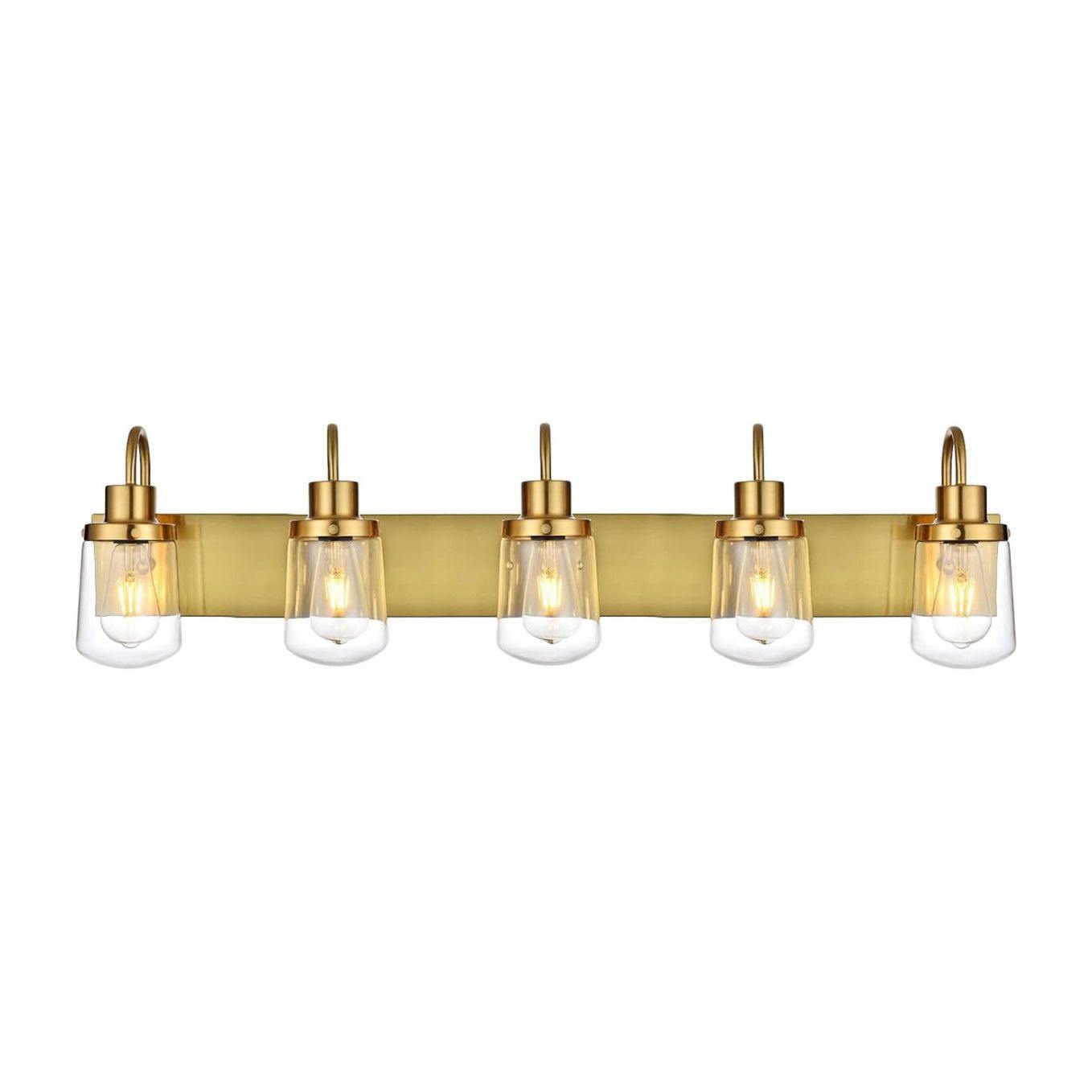 YAOHONG Modern Bathroom Vanity Light 5 Lights Lamp - Selzalot