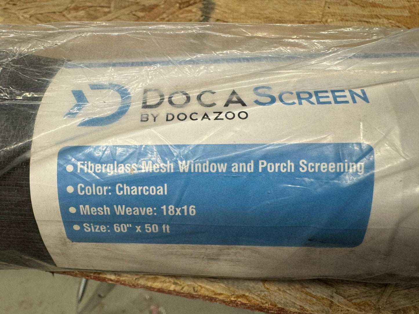 Docazoo DocaScreen Window Screen Replacement - DIY for House Windows, Door, Pool, Porch or Back Patio - Easy to Cut Fiberglass Roll Screen Door Mesh, - Selzalot