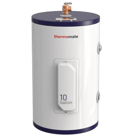 thermomate Tank Water Heater Electric, 10 Gallon Small Point of Use Hot Water Heater, 120 Volt 1500W Compact Residential Water Heater