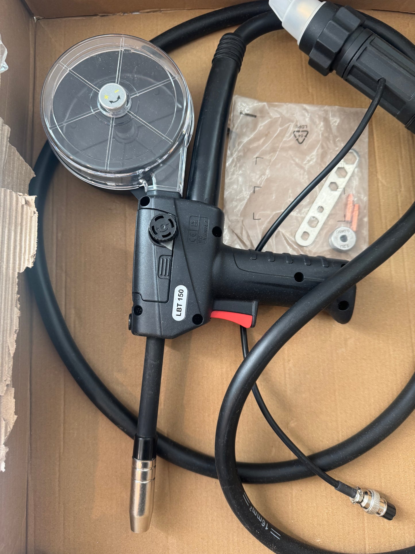 TOOLIOM Spool Gun 150A Aluminum MIG Welding Euro Connection for TOOLIOM TL-200M&TL-250M