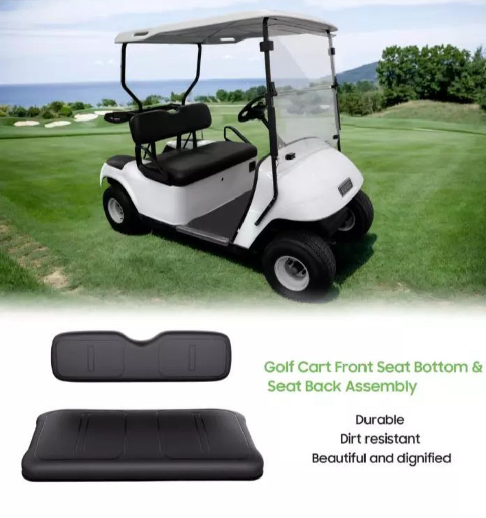 Open Box 10L0L Golf Cart Seat Replacement, Golf Cart Front Seat Bottom & Seat Back