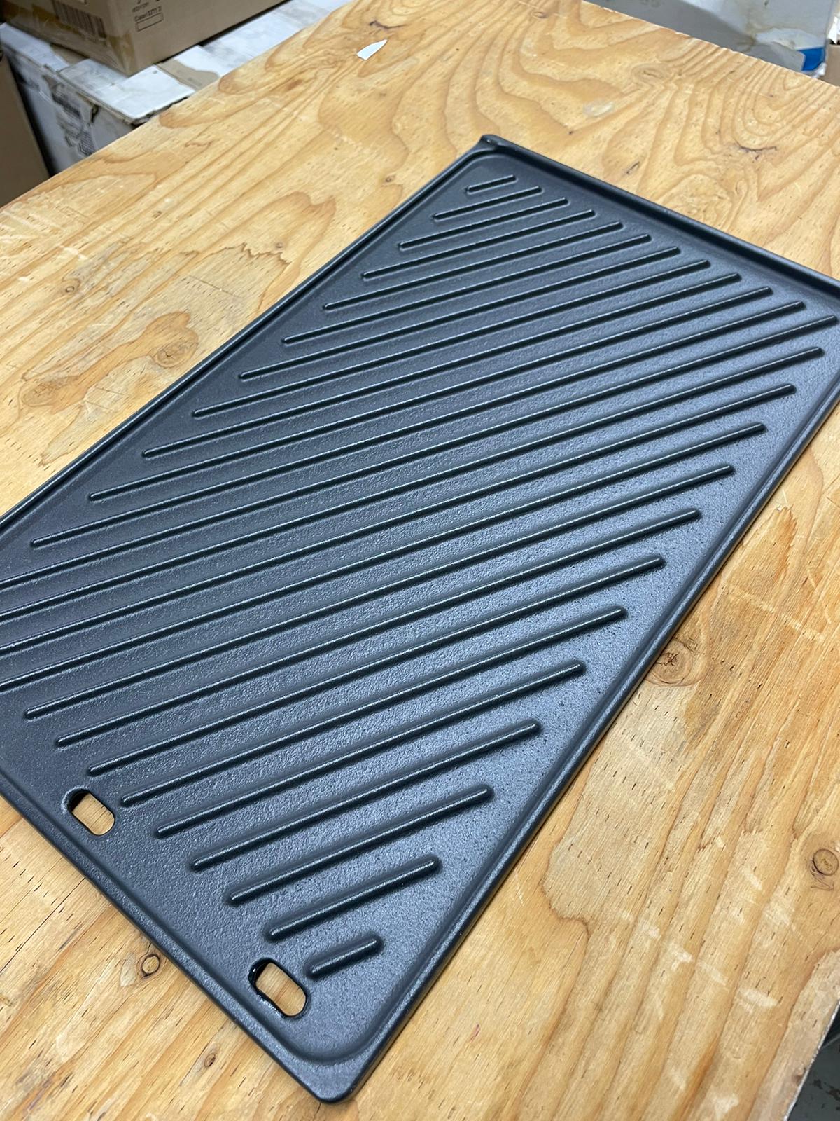 Onlyfire Reversible Cast Iron Cooking Griddle BBQ Griddle for Weber Genesis II/Genesis II LX 400 Series Gas Grills, Replacement Parts for Weber 66097