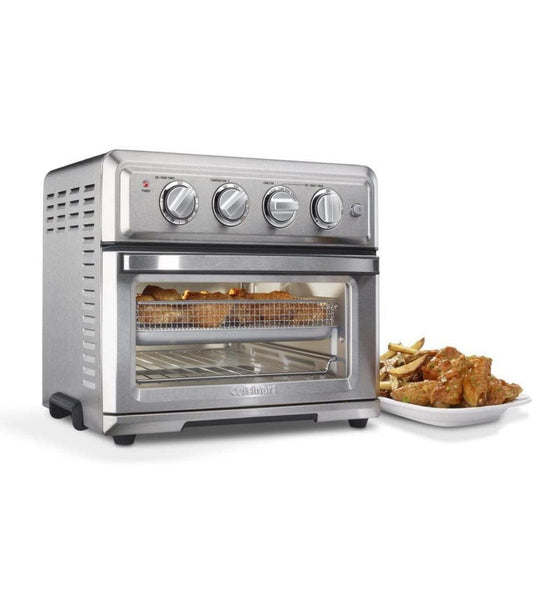 Air Fryer + Convection Toaster Oven by Cuisinart, 7-1 Oven with Bake, Grill, Broil & Warm Options, Stainless Steel, TOA-60 - Selzalot