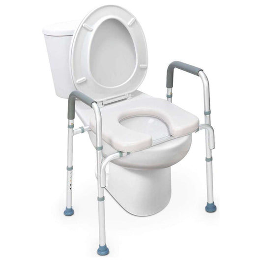 Raised Toilet Seat 300lb Heavy Duty Medical Raised Homecare Commode - Selzalot