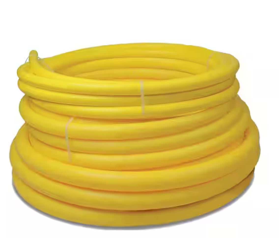 HOME-FLEX 1-1/4 in. IPS x 100 ft. DR 11 Underground Yellow Polyethylene Gas Pipe LOCAL DELIVERY INCLUDED 🚚😎 - Selzalot
