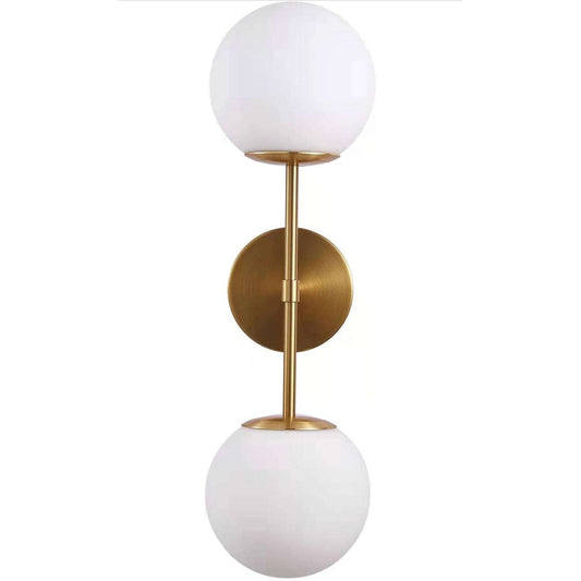 Uplantin Globe Wall Sconce, 21 Modern Milk Glass Globe Sconce Wall Lighting for Bathroom vanities Mirror Restaurant Living Room Stairs - Selzalot