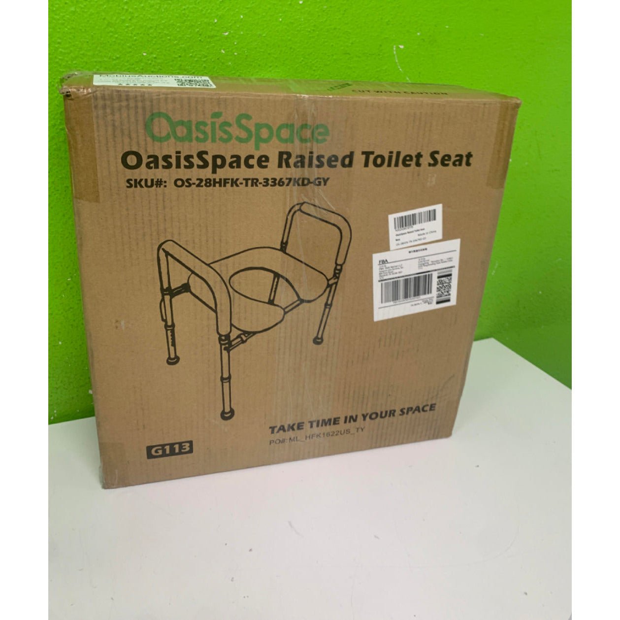 Raised Toilet Seat 300lb Heavy Duty Medical Raised Homecare Commode - Selzalot