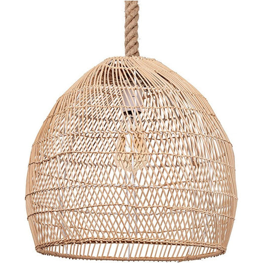 WalmHomie Hand Woven Pendant Light Rattan Lamp Shade,Rope Lamp - Selzalot