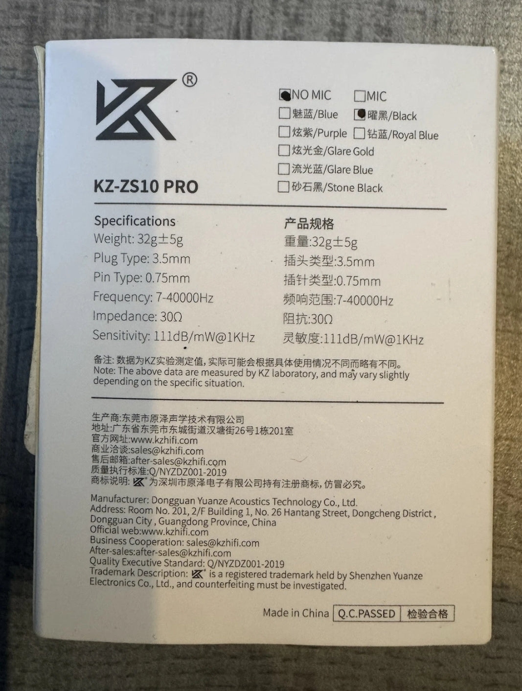 New KZ ZS10 Pro in Ear Monitor Earbuds Headphone, KZ Earbuds with 4BA