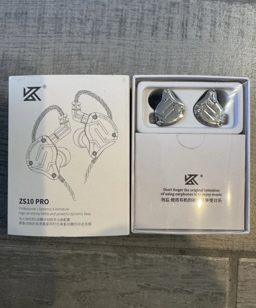 New KZ ZS10 Pro in Ear Monitor Earbuds Headphone, KZ Earbuds with 4BA