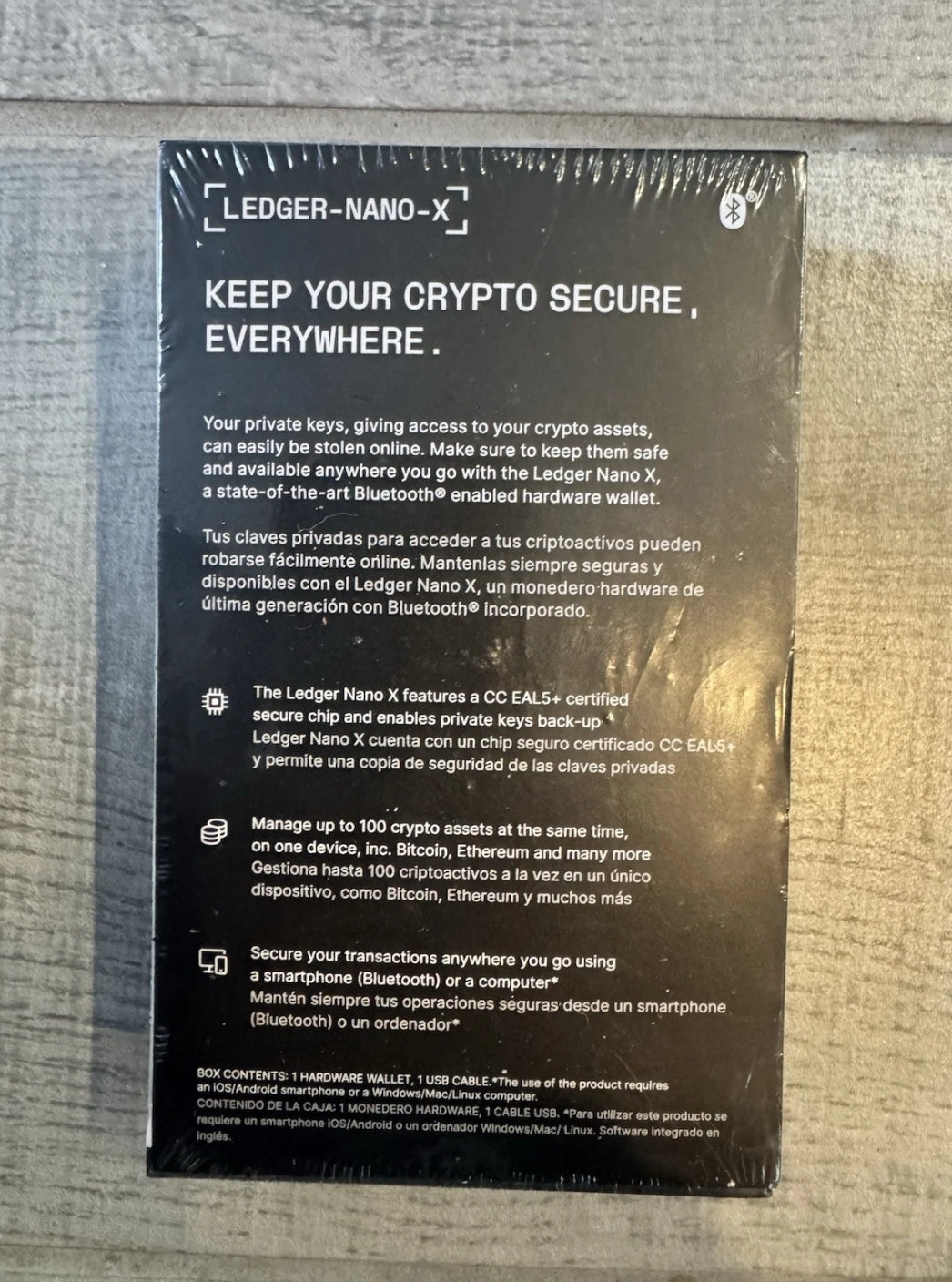 Ledger Nano X Cryptocurrency Bluetooth Hardware Wallet SEALED!!