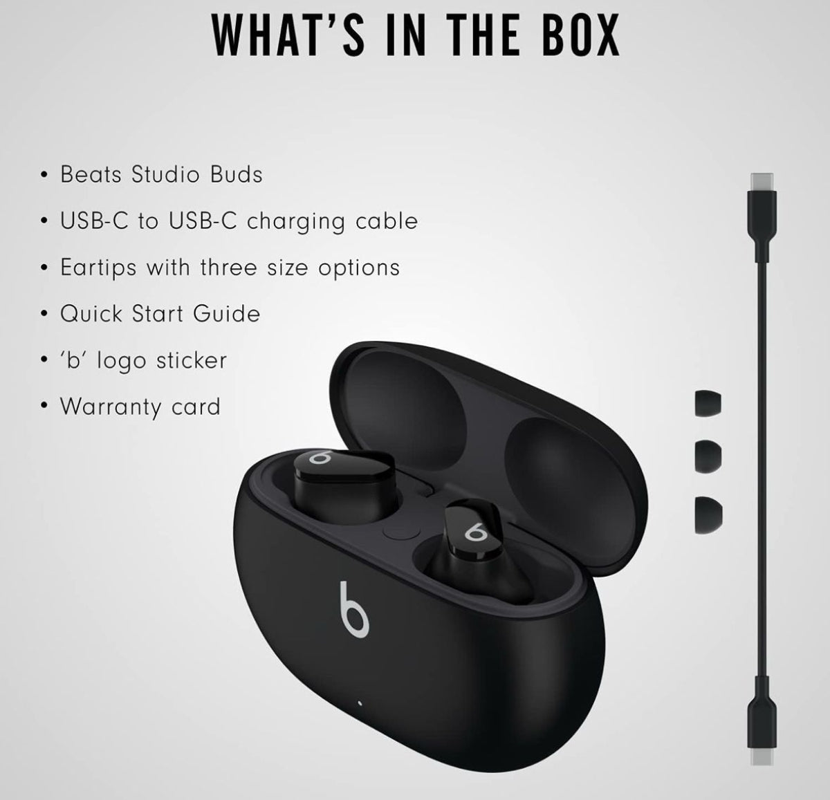 Beats Studio Buds - True Wireless Noise Cancelling Earbuds - Compatible SEALED!