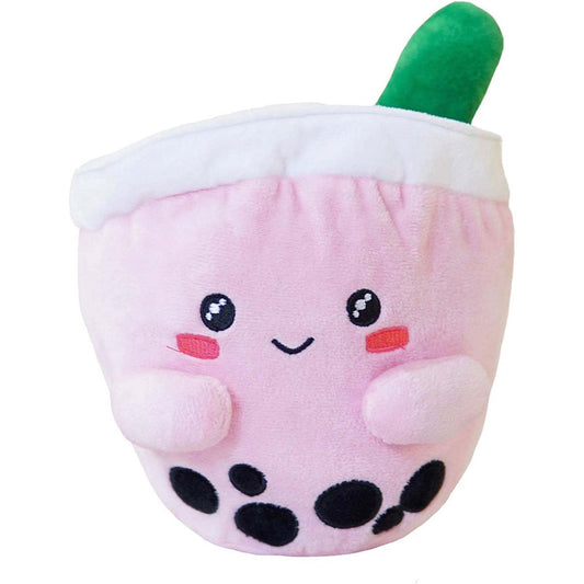 ABC Boba Tea Plush Pink Berry Cute Stuffed Animal Toy 10" - Selzalot