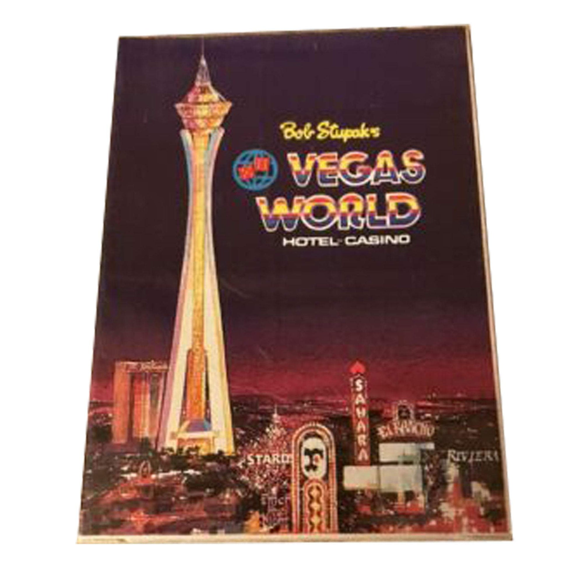 Vintage Bob Stupak’s Vegas World Hotel Casino Playing Cards Deck Sealed NEW - Selzalot