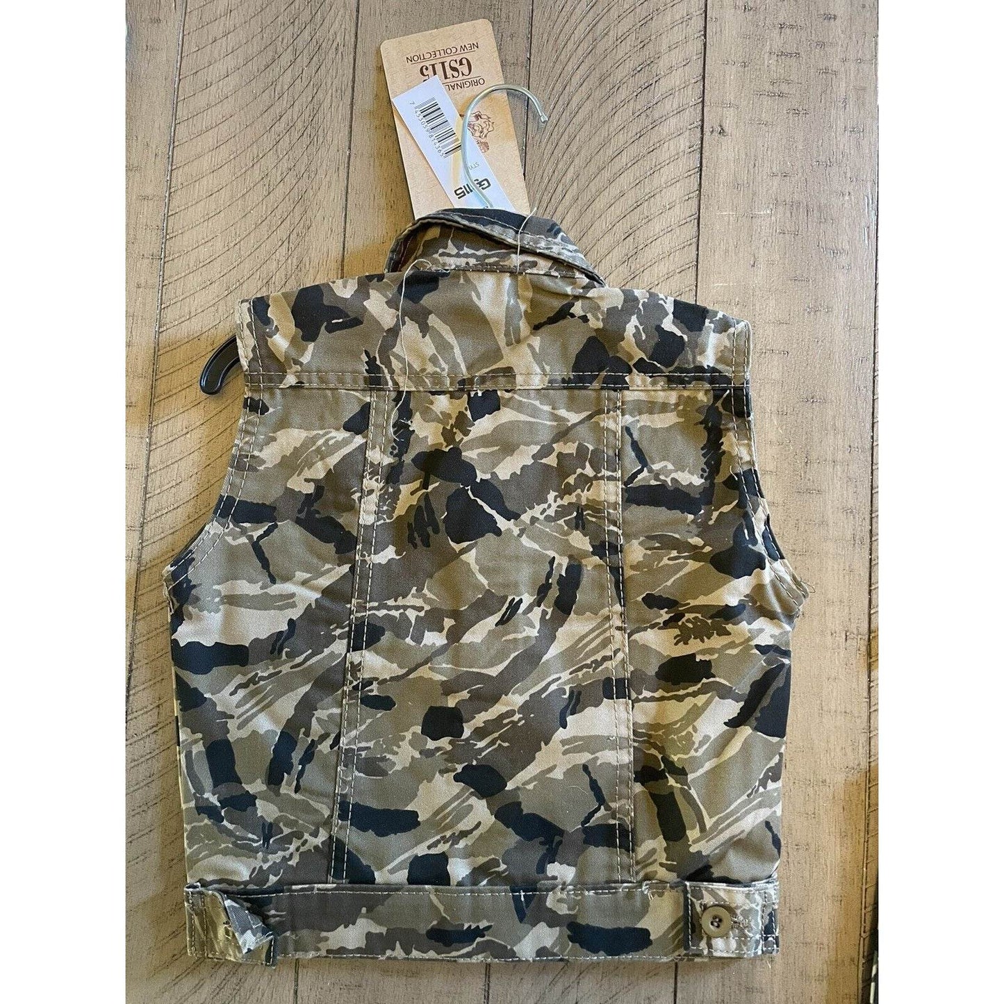 ORIGINAL BRAND GS115 NEW COLLECTION TODDLERS SLEEVELESS CAMO JACKET SIZE 4T - Selzalot