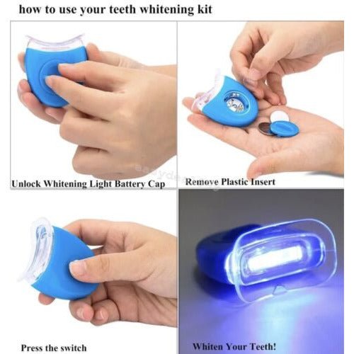 Dental Teeth Tooth Whitening LED Blue Light Lamp BATTERIES INCLUDED:) Qty 5 - Selzalot