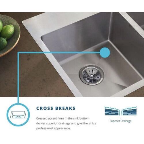 Elkay ECTRU30179RDBG Crosstown Single Bowl Undermount Stainless Steel Sink Kit. 31.5 x 18.5 x 9 inches - Selzalot