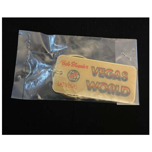 Bob Stupak's Vegas World Casino Las Vegas Keychain Key ring Rainbow Text - Selzalot